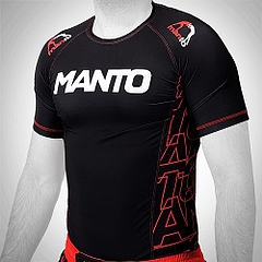 MANTO shortsleeve rashguard DYNAMIC black red1