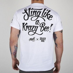 tshirt KRAZY BEE white2