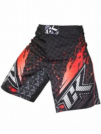 Shorts Stained S2 BK Red1