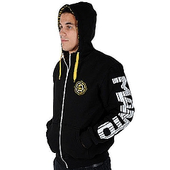 MANTO hoodie full zip OCTAGON black2