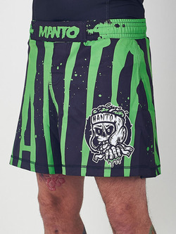MANTO fight shorts ZOMBIE black green 1