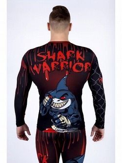 SHARK WARRIOR LONG SLEEVE RASHGUARD 4