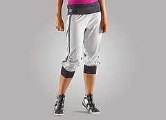Body Jam Dancepant Royal White Ladys Front