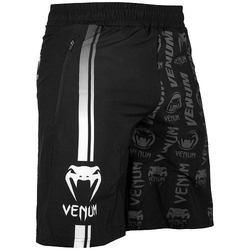 Logos Fitness Shorts black white 1