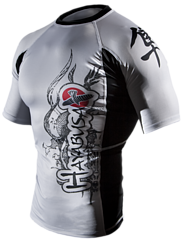 Mizuchi Rashguard SS White 1