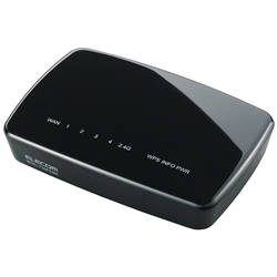 ELECOM IEEE802.11ac/n/a/g/b対応 433＋300Mbps無線LANルーター WRC-733FEBK-A