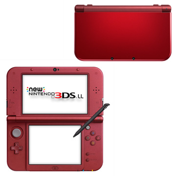 任天堂 Newニンテンドー3DS LL メタリックレッド