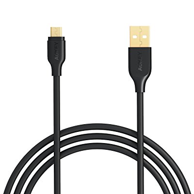Aukey CB-MD1 金メッキコネクタmicroUSBケーブル 1m