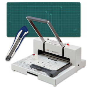 PLUS 裁断機 PK-513LN 自炊セット カッターマット＆カッターナイフL型付