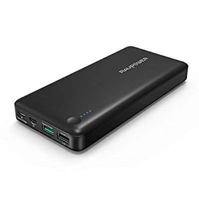 RAVPower QC 3.0＆USB-C対応 20100mAh 大容量モバイルバッテリー