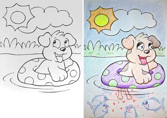 塗り絵を書き換えてみた3