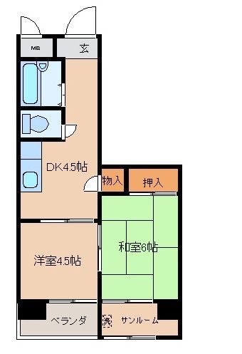 ソラリア404号間取図