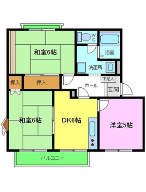 富田林市寿町4丁目賃貸/テクネ21間取り