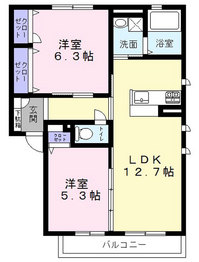 松原市新堂2丁目賃貸/WEST VALLEY間取り