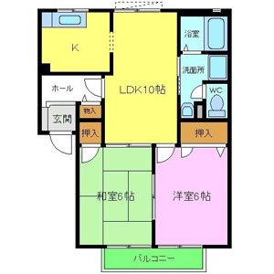 大阪狭山市狭山2丁目賃貸/ジュライ間取り
