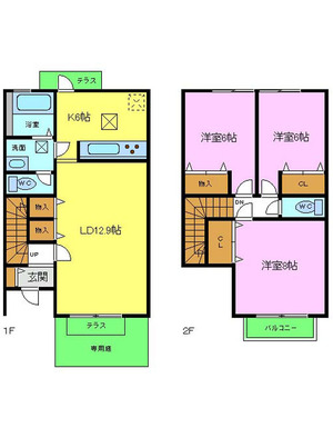 大阪狭山市池尻中3丁目賃貸/リビングタウン狭山池間取り