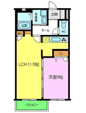 富田林市若松町西2丁目賃貸/サウスタウン蔵家間取り