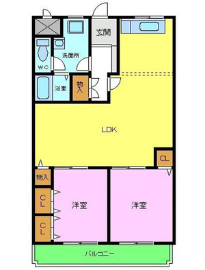 河内長野市中片添町賃貸/プラザエクシード間取り