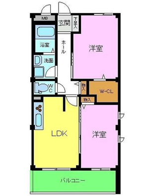 大阪狭山市西山台6丁目賃貸/ボナール西山台間取り