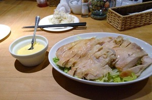 蒸し鶏辛子マヨネーズ 撮影誠さん