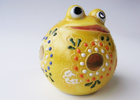 BEAUTY&YOUTH 九谷焼　感謝　カエル　置物　激レア　コラボ　限定品 BEAUTY&YOUTH 九谷焼 感謝 カエル 置物 激レア コラボ 限定品