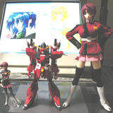 1/100セイバーガンダムとルナマリア対比