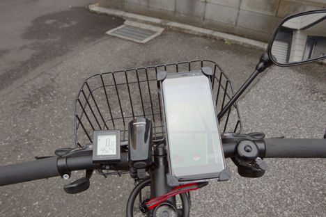 クロスバイクのスマホホルダーを買い替え、3