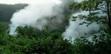 温泉が音たてて沸いてる