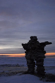 Inukshuk_Sunset_Kuujjuaraapik_Quebec