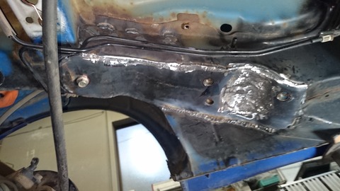 ﾌﾚｰﾑの錆修理　車検が受検出来ない。