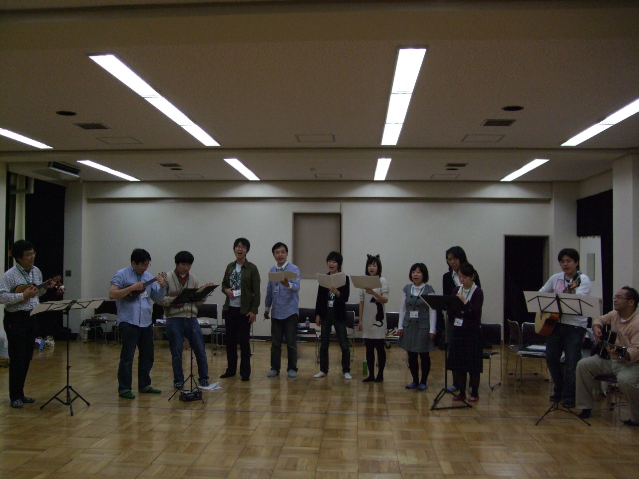 2008年11月16日の練習です