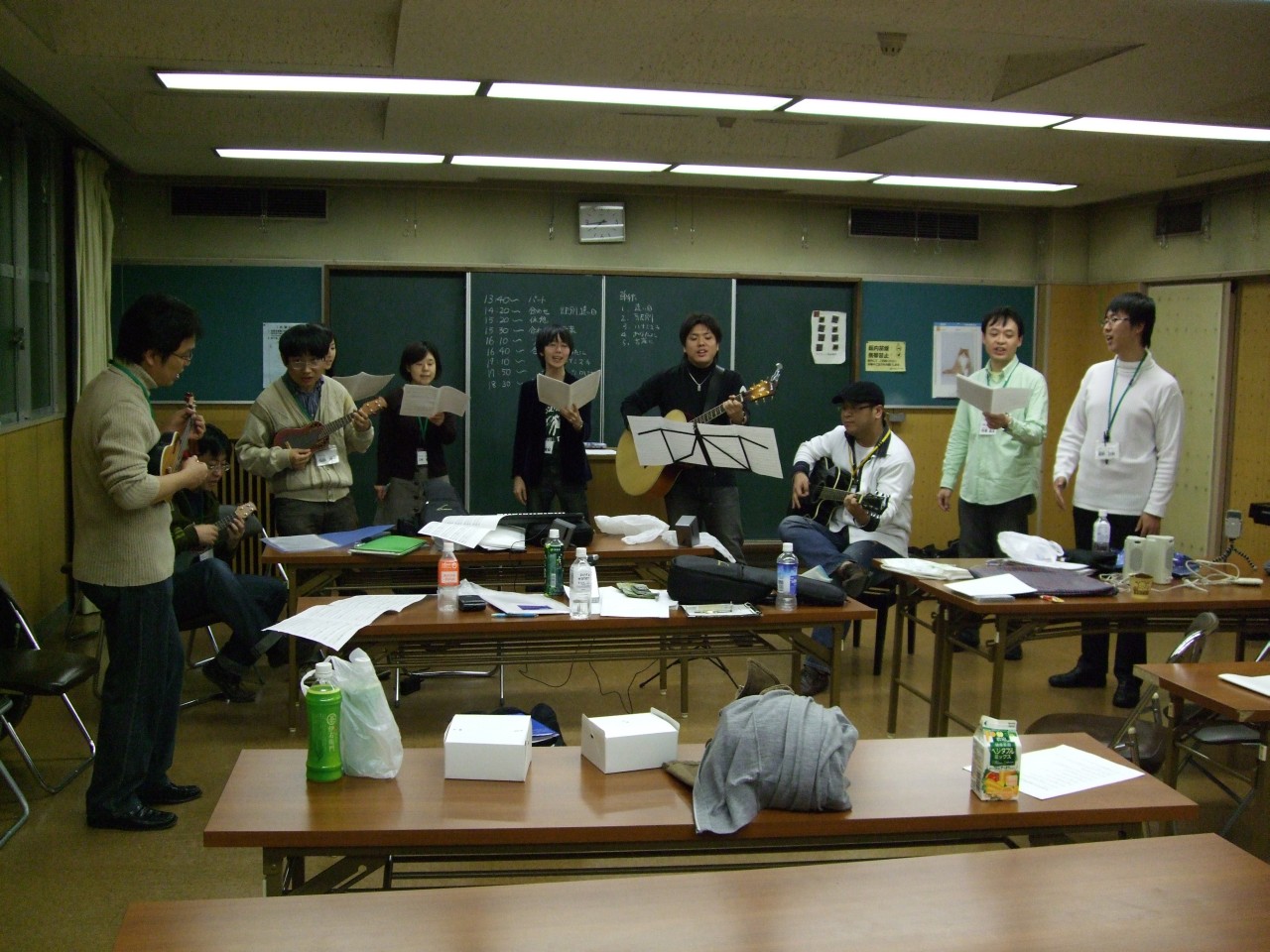 2008年11月9日の練習です