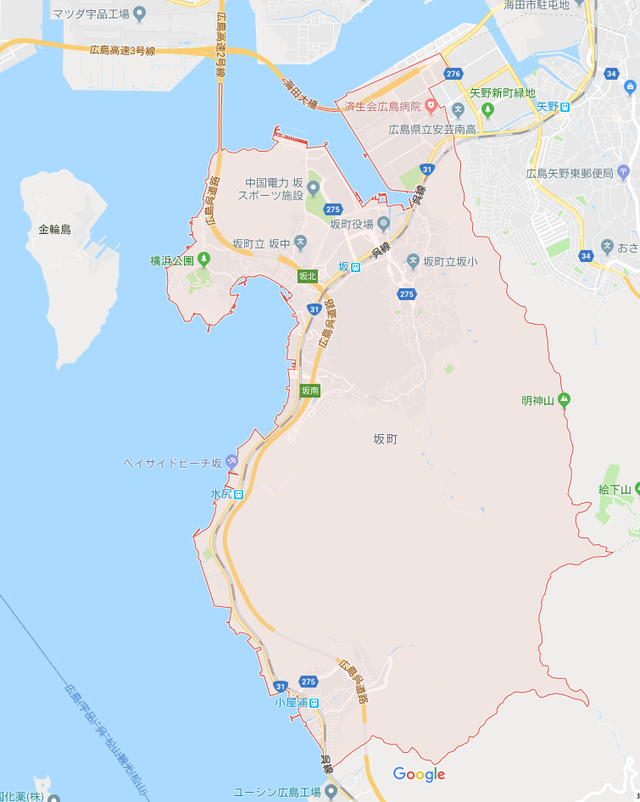 坂町_地図