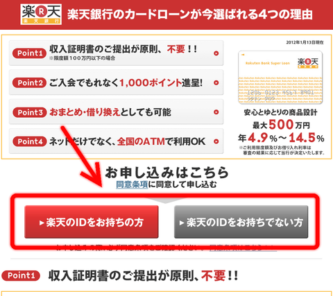 楽天銀行スーパーローン