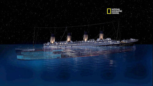 New CGI of How Titanic Sank