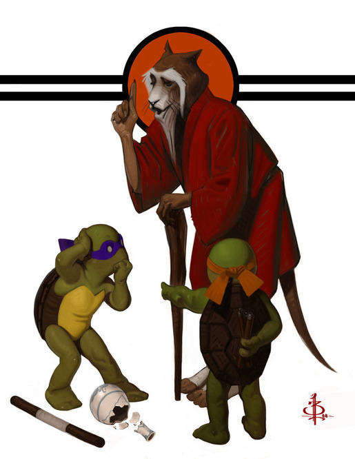norman-rockwell-style-ninja-turtle-art
