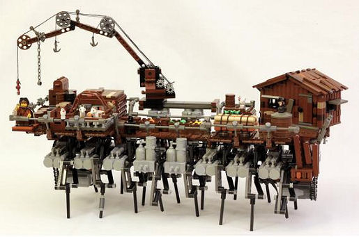 LEGO Steampunk Walking Ship