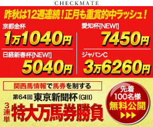 PNGチェックメイト：東京新聞杯300_250