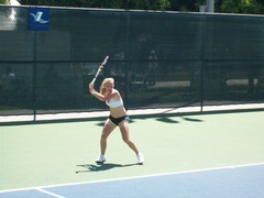 Caroline Wozniacki Practices @ 2009 US Open 01