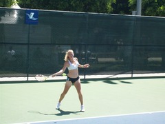 Caroline Wozniacki Practices @ 2009 US Open 05