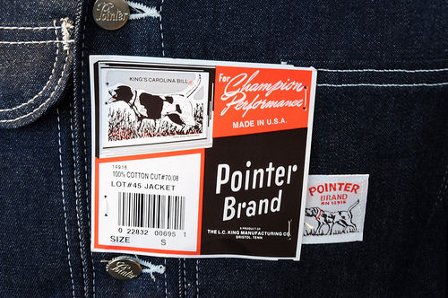 POINTER ポインター USA ホワイトオーク社製 デニムジャケット