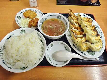 日高屋のW餃子定食(620円)wwwwwwwwwwwww