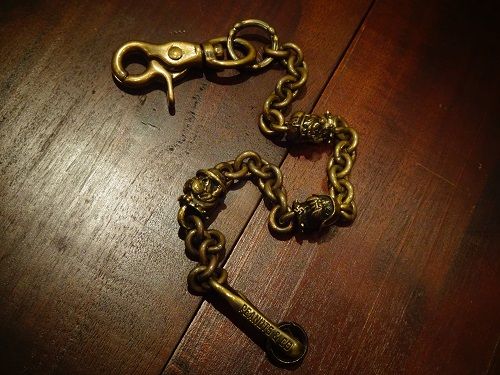 Peanuts&Co.～BULL WALLET CHAIN(Brass)～ : CHARCOAL*GREEN