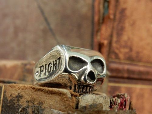 FLASH POINT-JIM SKULL RING~FIGHT ALONE : CHARCOAL*GREEN BLOG NEWS