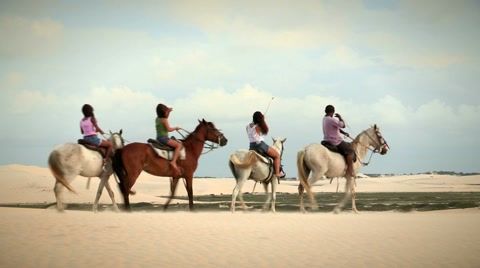 shot-girls-back-horseback-ride-footage-061879145_iconl