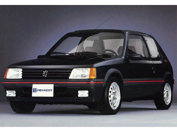 88年(S63)5月、新型時の205GTI 1