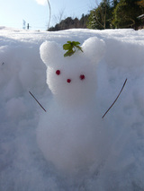 くま雪だるま