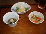 丘の上の蕎麦 前菜3種