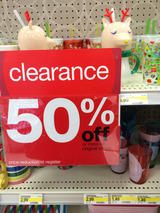 ターゲット(TARGET)のアフタークリスマスセール・50%オフ&定価編