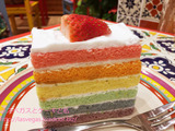 チチカカ ムンド イオンレイクタウン店でタコス&虹色ケーキ